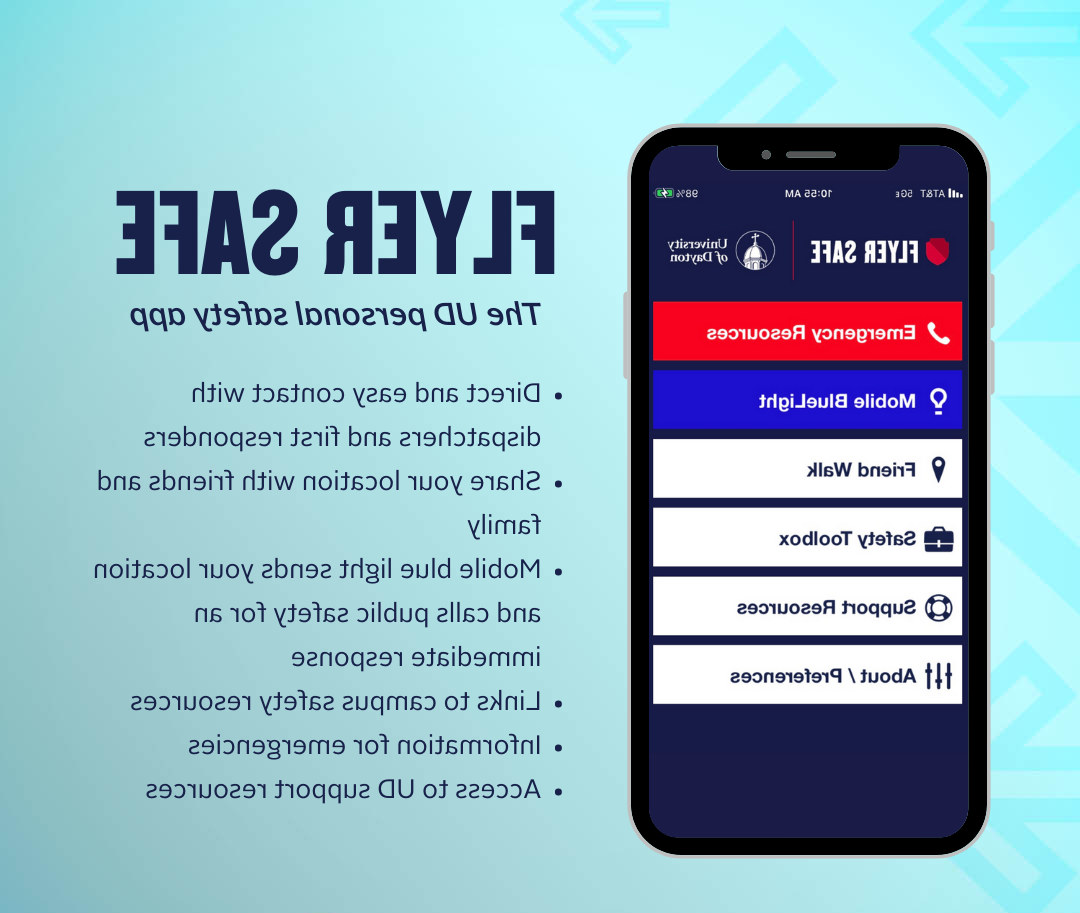 Image of Flyer Safe app screen